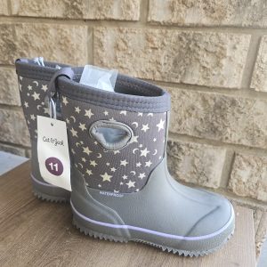 Toddler Size 11 Rain Boots with Star Pattern