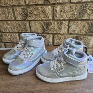 Justice Silver Toddler Sneakers Size 12