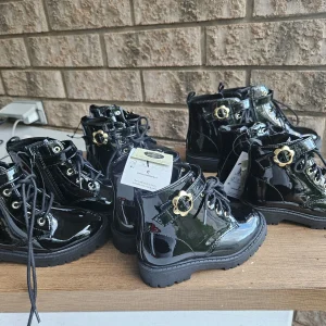 Toddler Size 12 Fashion Boots With Laces and  Velcro Strap