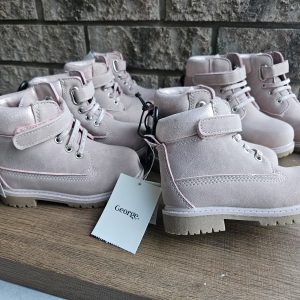 Pink Boots with Glitter Laces Toddler Size 10