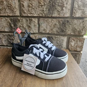 Size 12 Toddler Canvas Sneakers with White Laces