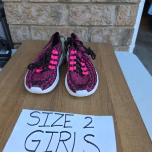 Girls Size 2 Slip On Sneakers