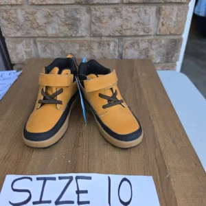 Yellow Toddler Sneakers with Black Accents