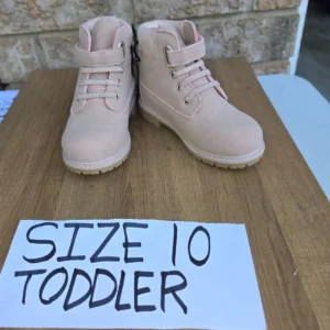 Pink Boots with Glitter Laces Toddler Size 10