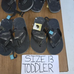 Black Toddler Flip-Flops