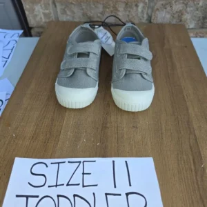 Toddler Size 11 Canvas Sneakers with Velcro Straps