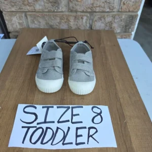 Toddler Size 8 Canvas Sneakers with Velcro Straps
