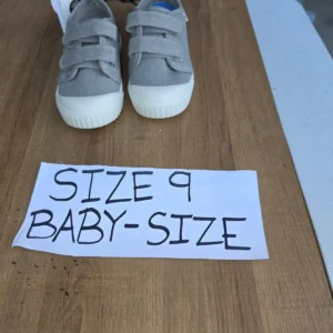 Toddler Size 9 Canvas Sneakers with Velcro Straps