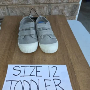 Toddler Size 12  Canvas Sneakers with Velcro Straps