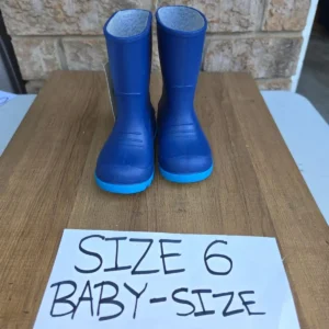 New Blue Baby Rain Boots Size 6