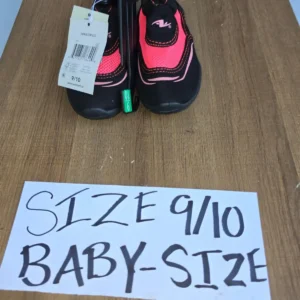 Pink and Black Toddler Size 9/10 Water Shoes