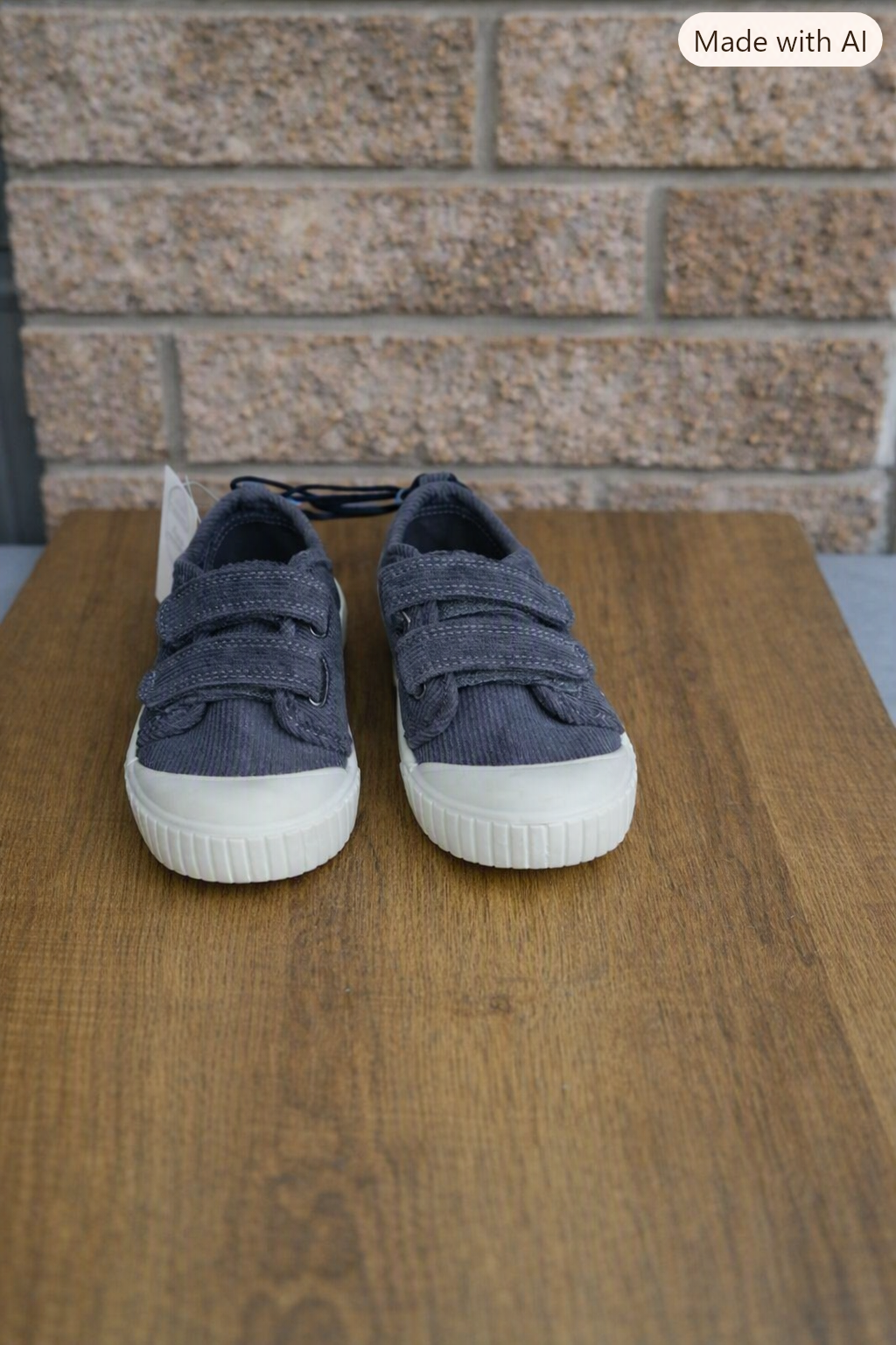 Toddler Size 10 Canvas Sneakers with Velcro Straps