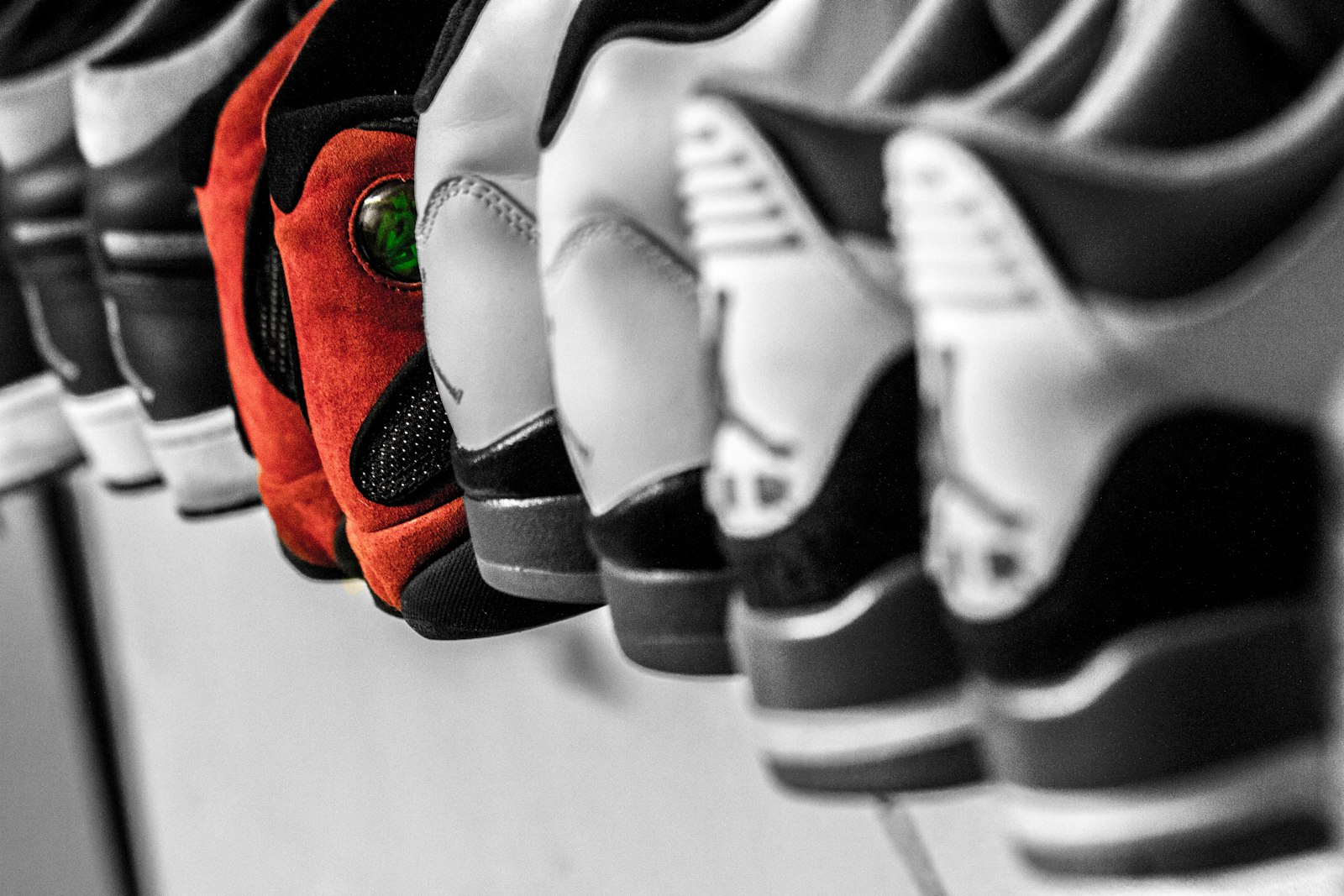 A lot of assorted sneakers from Discount Shoes' ever-changing liquidation inventory
